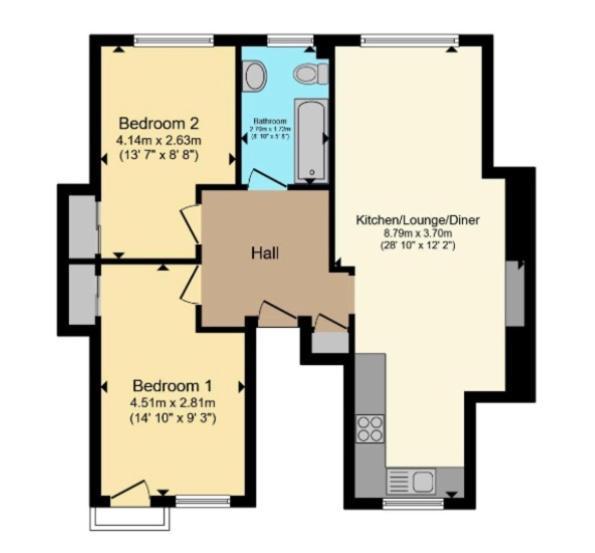 Sunny Seaside Sanctuary - Two Bedroom Appartement